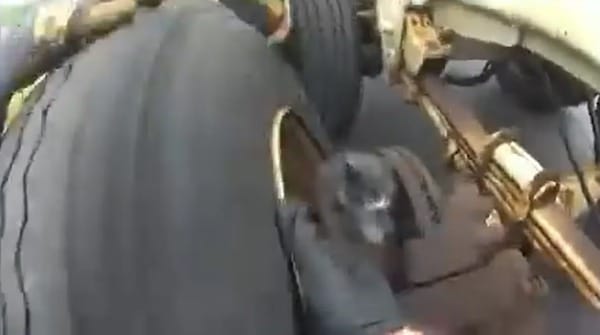 Un chauffeur découvre un chat coincé dans la roue de son camion, la police intervient