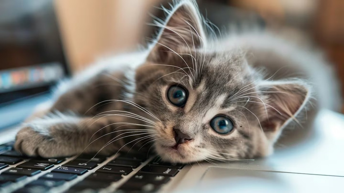 Les raisons pour lesquelles les chats adorent se coucher sur l’ordinateur de leur propriétaire selon des experts