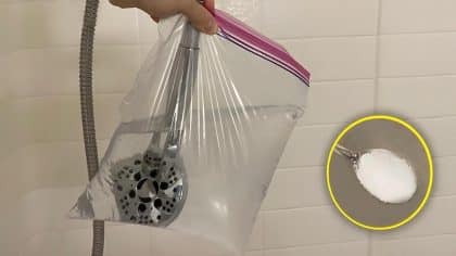 L'astuce parfaite pour nettoyer la pomme de douche sans laisser de traces et de bactéries