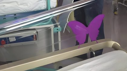 Maternité : découvrez la douloureuse histoire derrière le 'papillon violet' sur les berceaux