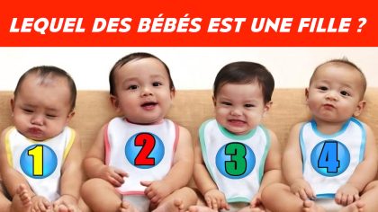 Test visuel : Lequel des quatre bébés est une fille ?