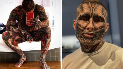 Tristan Weigelt : découvrez le parcours d'un tatoueur qui a encré 95 % de son corps et révèle son ancienne apparence