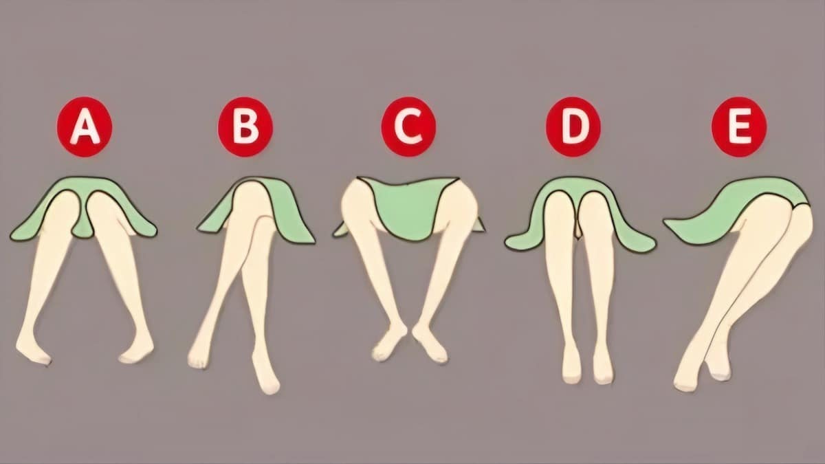 Voici ce que la position de vos jambes assises dit de vous